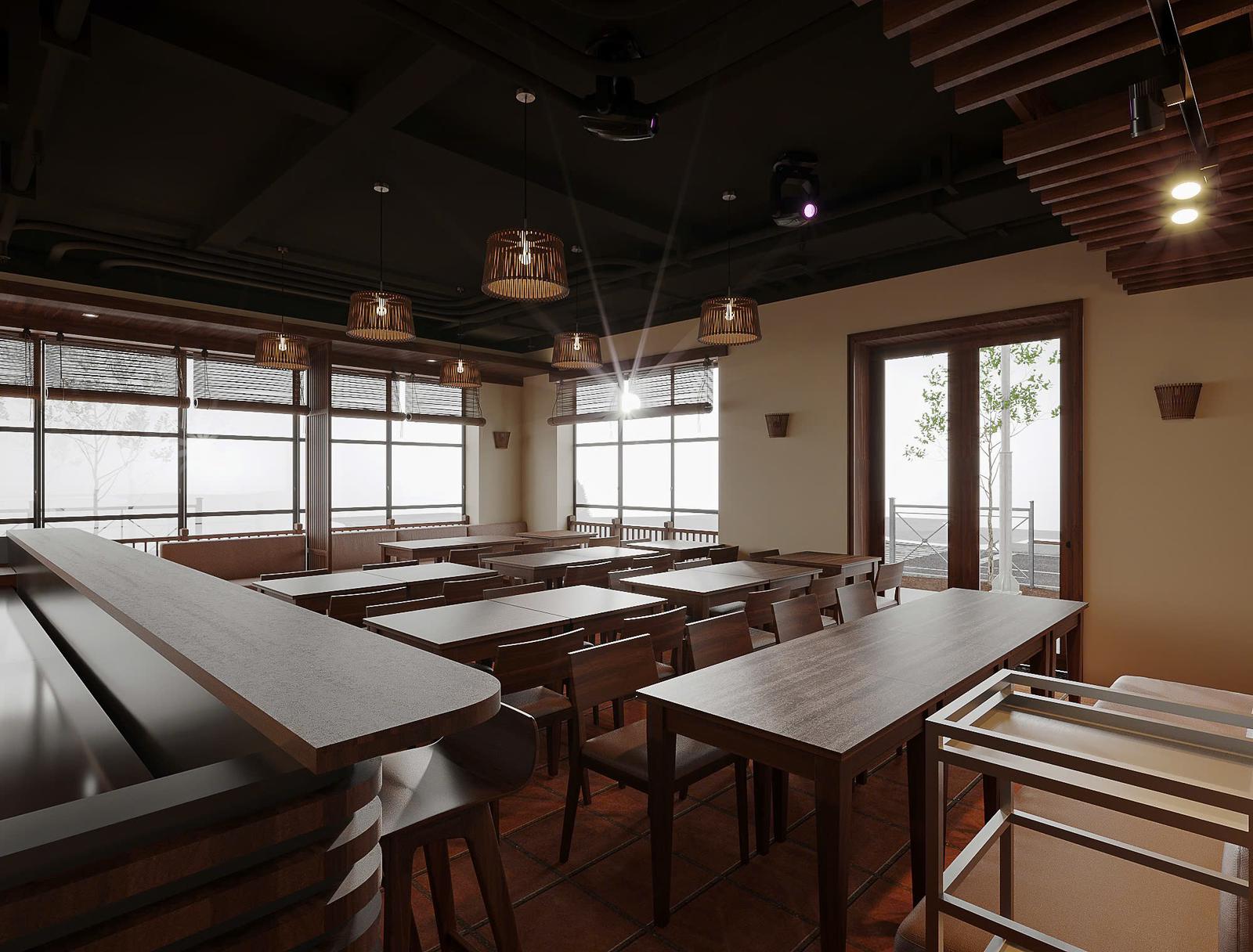 Another realistic view of Viet Saveurs interior